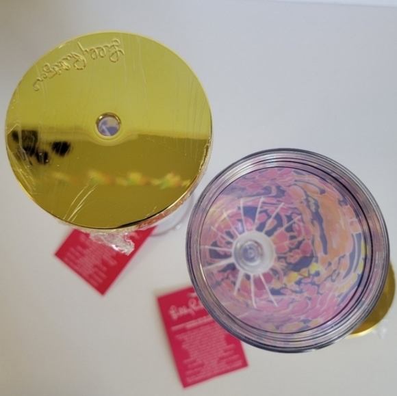Lilly Pulitzer Insulated Drink Tumblers with Lids and Straws - NWT - Picture 5 of 8